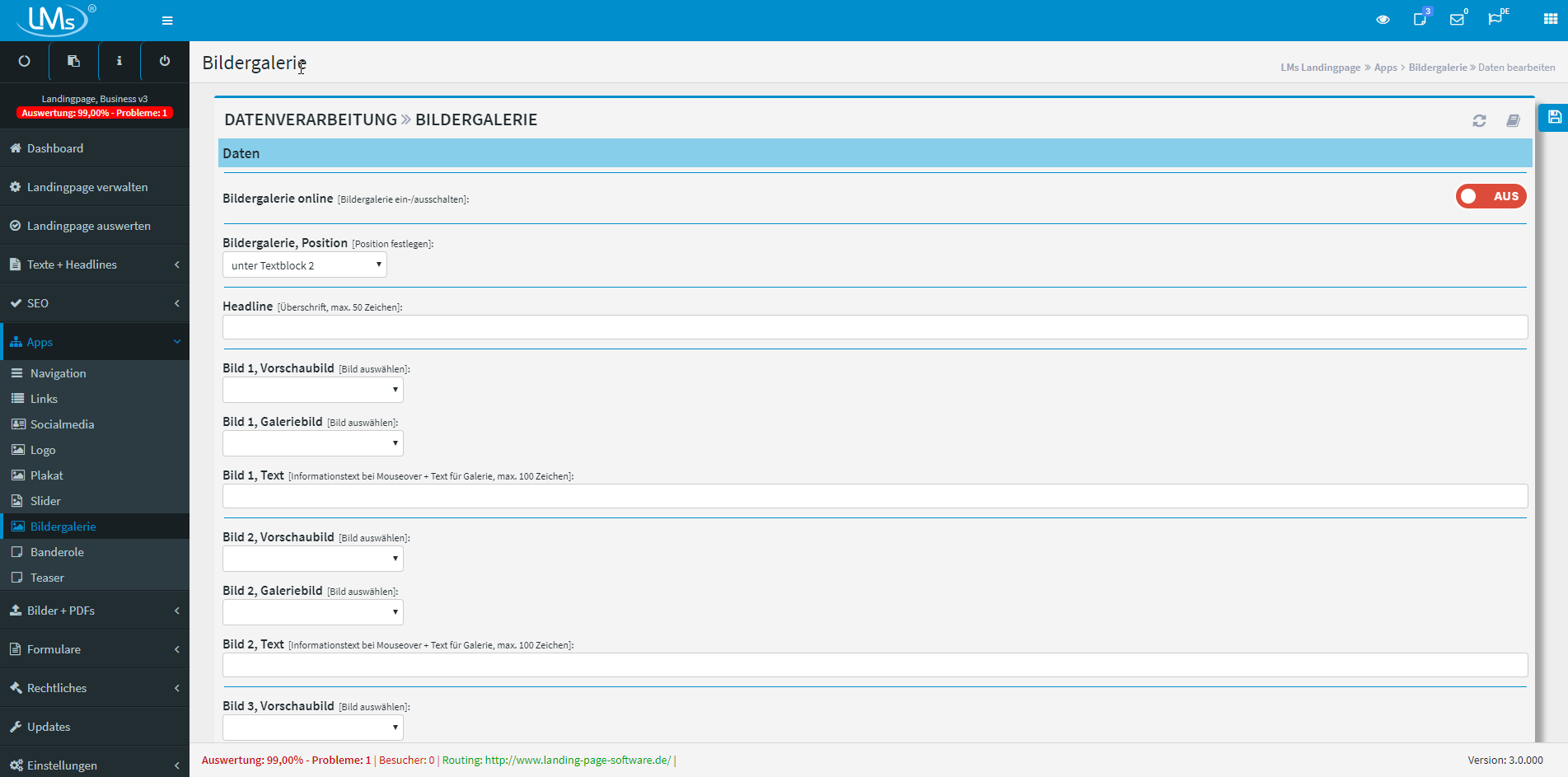 Landingpage Business V.3 - Die Bildgalarie Landingpage Business V.3 - Die Bildgalarie